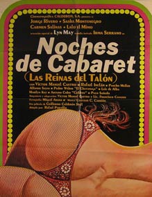 Item #55-2777 Noches de Cabaret (Las Reinas del Talon). Movie poster. (Cartel de la Película)....