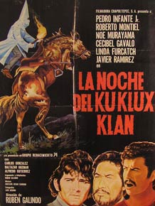 Item #55-2780 La Noche del Ku Klux Klan. Movie poster. (Cartel de la Película). Roberto Montiel...