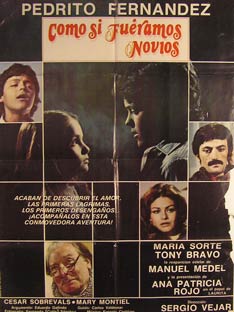 Item #55-2785 Como Si Fueramos Novios. Movie poster. (Cartel de la Película). Maria Sorte...
