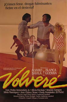 Direccin: Guillermo Landsford. Con Alvaro Davila, Blanca Guerra, Pedro Armendariz Jr. - Volvere (Persecucin En Las Vegas). Movie Poster. (Cartel de la Pelcula)