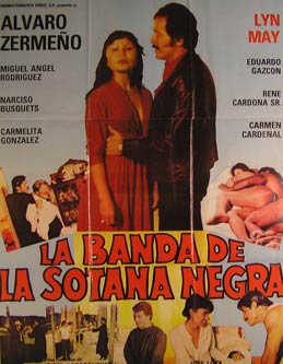 Item #55-2820 La Banda de la Sotana Negra. Movie poster. (Cartel de la Película). Lyn May...