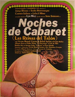 Item #55-2842 Noches de Cabaret (Las Reinas del Talon). Movie poster. (Cartel de la Película)....