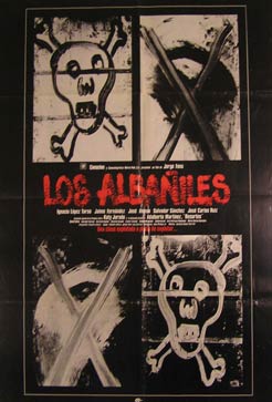 Item #55-2849 Los Albaniles. Movie poster. (Cartel de la Película). Jaime Fernandez...
