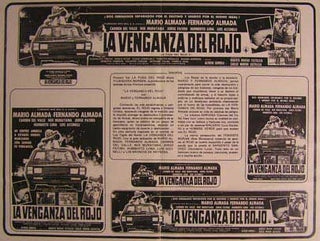 Item #55-2859 La Venganza del Rojo. Movie poster. (Cartel de la Película). Alicia Encinas...