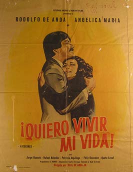 Item #55-2862 Quiero Vivir Mi Vida! Movie poster. (Cartel de la Película). Angelica Maria...