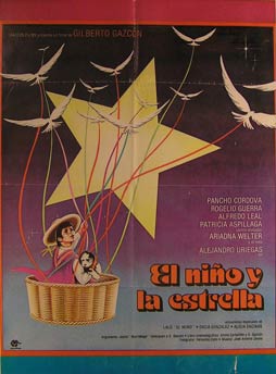 Direccin: Gilberto Gazcn. Con Alejandro Uriegas, Dacia Arcarz - El Nino Y la Estrella. Movie Poster. (Cartel de la Pelcula)