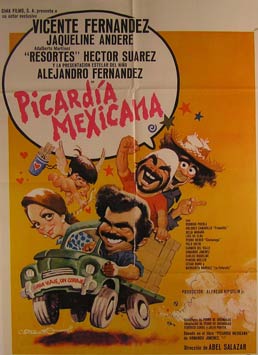 Item #55-2871 Picardia Mexicana. Movie poster. (Cartel de la Película). Jacqueline Andere...