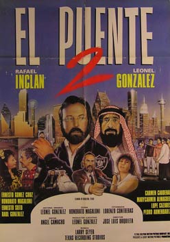 Direccin: Jos Luis Urquieta. Con Rafael Inclan, Carmen Cardenal, Leonel Gonzalez - El Puente 2. Movie Poster. (Cartel de la Pelcula)