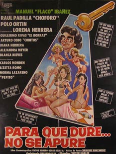 Item #55-2879 Para que Dure... No se Apure. Movie poster. (Cartel de la Película). Raul Padilla...
