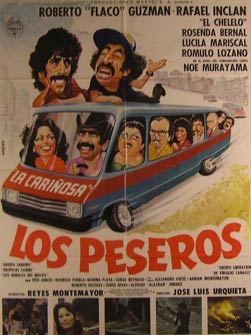 Item #55-2881 Los Peseros. Movie poster. (Cartel de la Película). Rafael Inclán Dirección: José Luis Urquieta. Con Roberto Guzmán, Tito Junco.