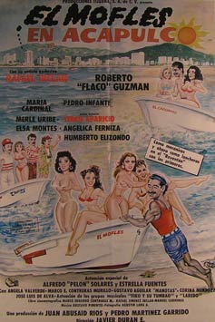 Item #55-2903 El Mofles en Acapulco. Movie poster. (Cartel de la Película). Humberto Elizondo...