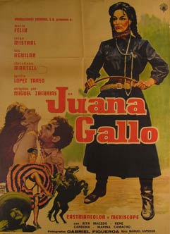 Direccin: Miguel Zacaras. Con Luis Aguilar, Marina Camacho, Rene Cardona - Juana Gallo. Movie Poster. (Cartel de la Pelcula)
