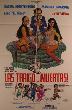 Item #55-2936 Las Traigo... Muertas! Movie poster. (Cartel de la Película). Agustin Bernal...