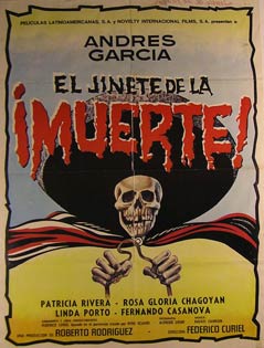 Item #55-2952 El Jinete de la Muerte! Movie poster. (Cartel de la Película). Patricia Rivera...