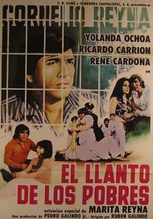 Item #55-2966 El Llanto de los Pobres. Movie poster. (Cartel de la Película). Yolanda Ochoa...