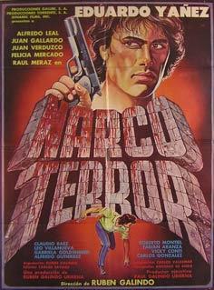 Item #55-2983 Narco Terror. Movie poster. (Cartel de la Película). Felicia Mercado...