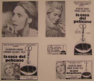 Item #55-2996 La Casa del Pelicano. Movie poster. (Cartel de la Película). Enrique Alvarez Felix...