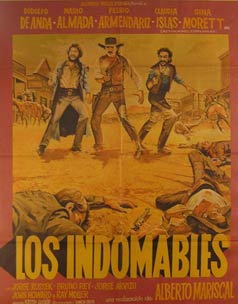Item #55-3003 Los Indomables. Movie poster. (Cartel de la Película). Pedro Armendariz Jr....