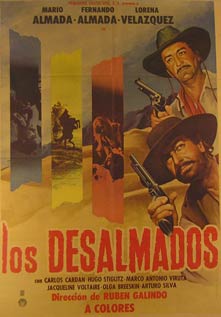 Item #55-3010 Los Desalmados. Movie poster. (Cartel de la Película). Fernando Almada...