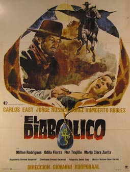 Item #55-3016 El Diabolico. Movie poster. (Cartel de la Película). Jorge Russek...