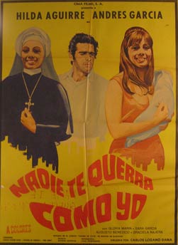 Item #55-3034 Nadie Te Querra Como Yo. Movie poster. (Cartel de la Película). Andres Garcia...