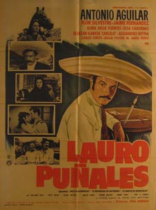 Item #55-3051 Lauro Punales. Movie poster. (Cartel de la Película). Flor Silvestre...