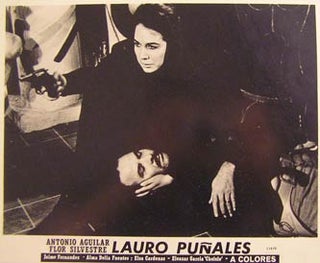 Item #55-3052 Lauro Punales. Movie poster. (Cartel de la Película). Flor Silvestre...