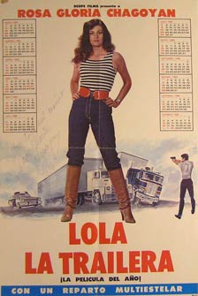 Item #55-3061 Lola la Trailera. Movie poster. (Cartel de la Película). Rolando Fernandez...