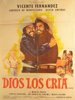 Item #55-3073 Dios Los Cria... Movie poster. (Cartel de la Película). Lorenzo de Monteclaro...