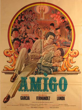Direccin: Tito Davison. Con Andrs Garca, Pedro Fernndez, Alfredo Landa - Amigo. Movie Poster. (Cartel de la Pelcula)