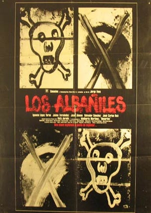 Item #55-3091 Los Albaniles. Movie poster. (Cartel de la Película). Jaime Fernandez...