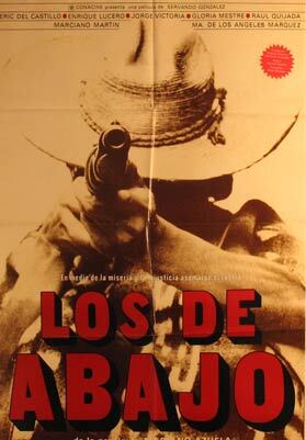 Item #55-3092 Los de Abajo. Movie poster. (Cartel de la Película). Enrique Lucero...