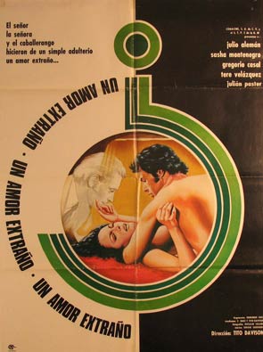 Item #55-3106 Un Amor Extrano. Movie poster. (Cartel de la Película). Gregorio Casal...