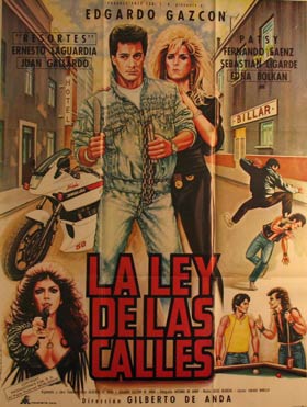 Item #55-3114 La Ley de las Calles. Movie poster. (Cartel de la Película). Edgardo Gazcon...