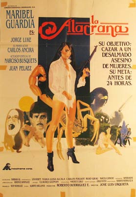 Item #55-3129 La Alacrana. Movie poster. (Cartel de la Película). José Luis Urquieta. Con...