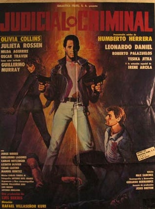 Item #55-3134 Judicial Criminal. Movie poster. (Cartel de la Película). Armando Silvestre...