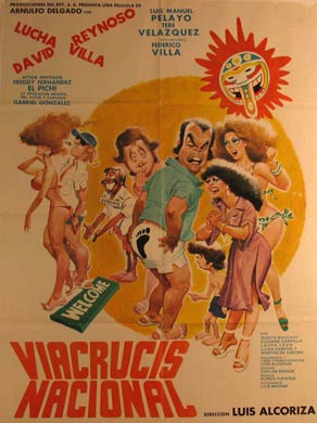 Direccin: Luis Alcoriza. Con Lucha Villa, David Reynoso, Luis Manuel Pelayo - Viacrucis Nacional (Semana Santa En Acapulco). Movie Poster. (Cartel de la Pelcula)