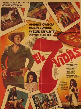 Item #55-3147 El Siete Vidas. Movie poster. (Cartel de la Película). Alicia Juárez...