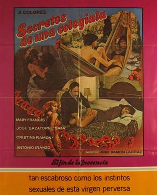 Item #55-3165 Secretos de una Colegiala (El Fin de la Inocencia). Movie poster. (Cartel de la...