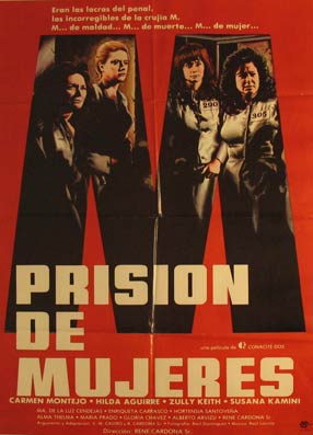 Item #55-3166 Prision de Mujeres. Movie poster. (Cartel de la Película). Hilda Aguirre...