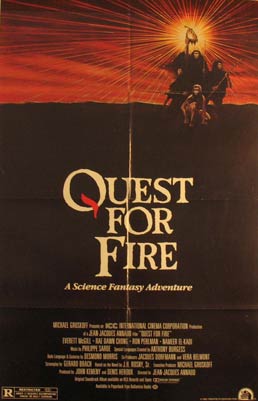 Direccin: Jean-Jacques Annaud. With Everett McGill, Ron Perlman, Nicholas Kadi - Quest for Fire. Movie Poster. (Cartel de la Pelcula)
