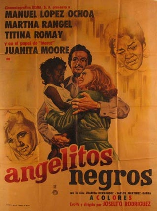 Item #55-3185 Angelitos Negros. Movie poster. (Cartel de la Película). Martha Rangel...