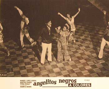 Item #55-3186 Angelitos Negros. Movie poster. (Cartel de la Película). Martha Rangel Dirección: Joselito Rodríguez. Con Manuel Lopez Ochoa, Titina Romay.