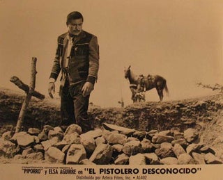 Item #55-3187 El Pistolero Desconocido. Movie poster. (Cartel de la Película). Elsa Aguirre...
