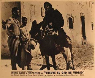 Item #55-3190 Vuelve el Ojo de Vidrio. Movie poster. (Cartel de la Película). Flor Silvestre...
