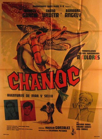 Direccin: Rogelio A. Gonzlez. Con Andrs Garca, Chano Urueta, Armando Acosta - Chanoc. Movie Poster. (Cartel de la Pelcula)