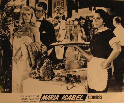 Item #55-3218 Maria Isabel. Movie poster. (Cartel de la Película). Jose Suarez Dirección: Federico Curiel. Con Silvia Pinal, Norma Lazareno.