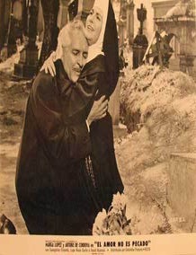 Item #55-3220 El Amor No Es Pecado (El Cielo Es de los Pobres). Movie poster. (Cartel de la Pel&iacute;cula). Angel Dupeyron Direcci&oacute;n: Rafael Baled&oacute;n. Con Arturo de Cordova, Evangelina Elizondo.