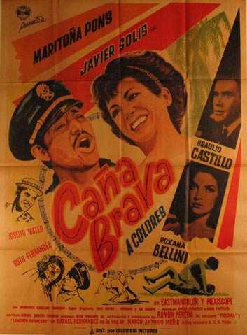 Direccin: Ramn Pereda. Con Roxana Bellini, Fernando Casado, Braulio Castillo - Cana Brava. Movie Poster. (Cartel de la Pelcula)