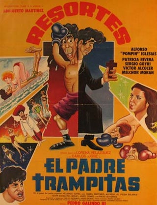 Item #55-3277 El Padre Trampitas. Movie poster. (Cartel de la Película). Patricia Rivera...